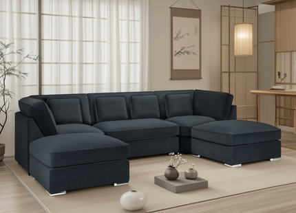 Belgravia Sofa Slate U Shape Corner