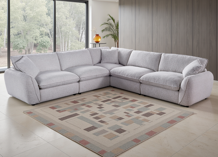 Berlin Sofa Beige Large Corner