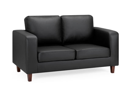 Box Sofa Black 2 Seater