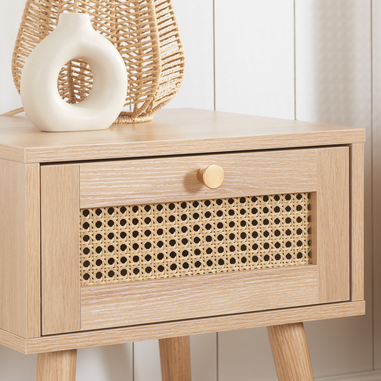 Croxley Rattan Bedside Drawer