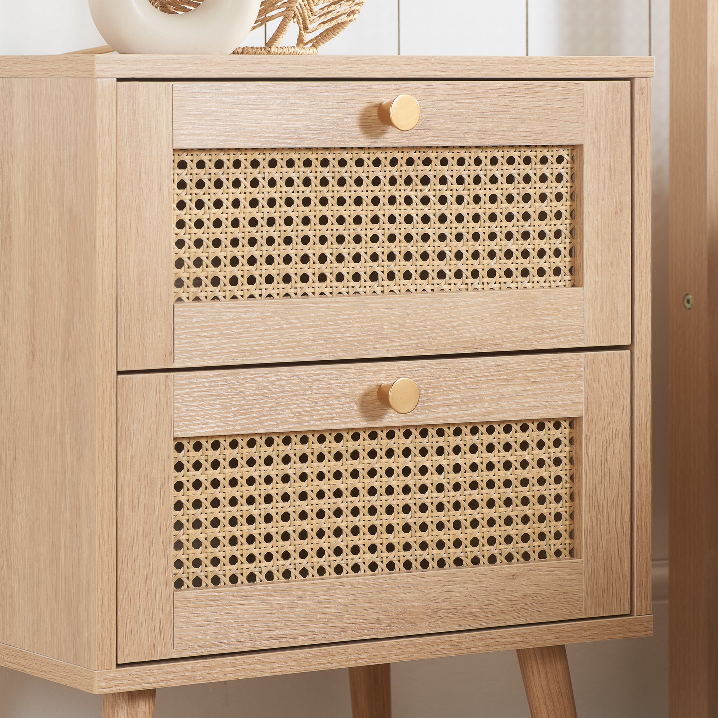 Croxley Rattan Bedside Drawer
