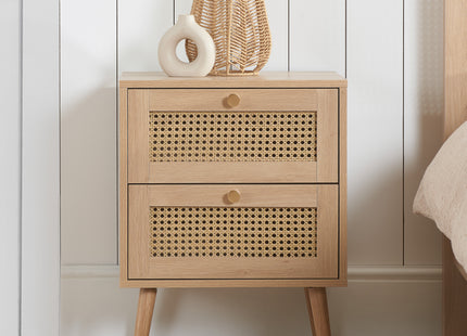 Croxley Rattan Bedside Drawer