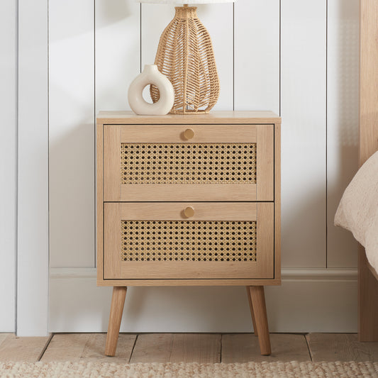 Croxley Rattan Bedside Drawer