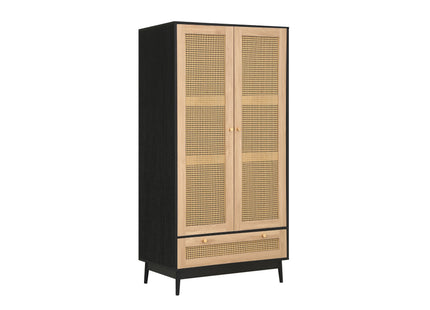 Croxley 2-Door 1-Drawer Rattan Wardrobe