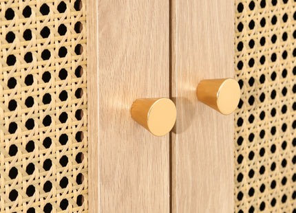 Croxley 2-Door 1-Drawer Rattan Wardrobe