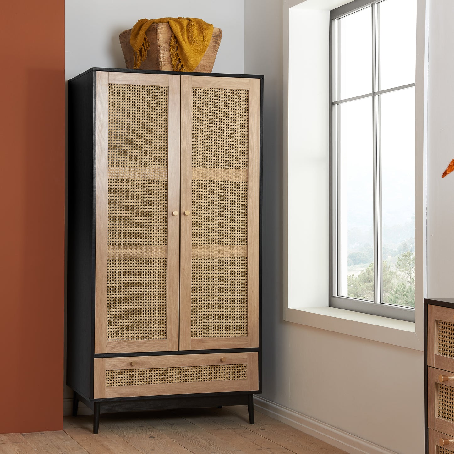 Croxley Rattan Wardrobe
