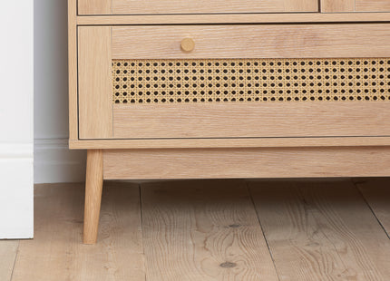 Croxley 2-Door 1-Drawer Rattan Wardrobe