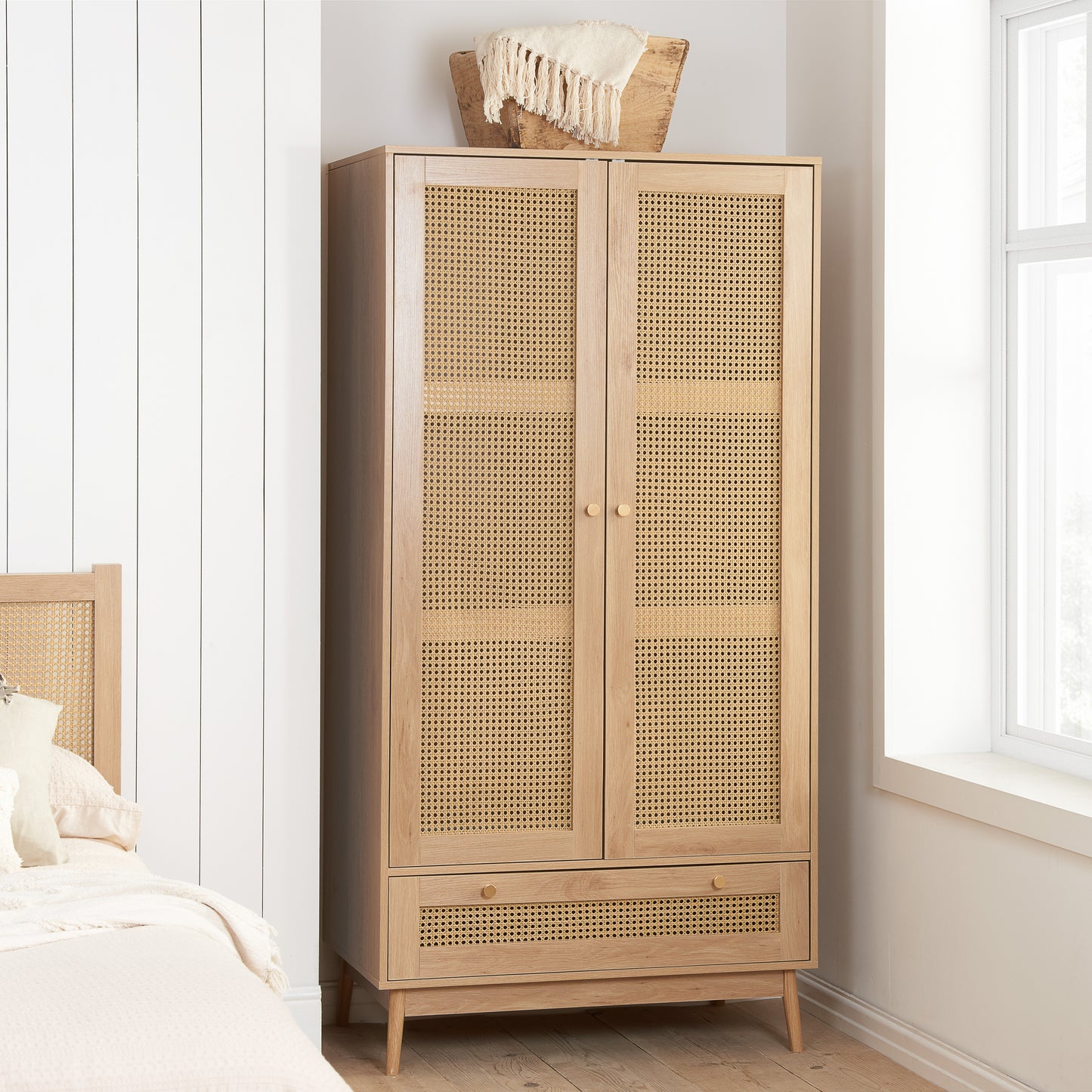 Croxley Rattan Wardrobe