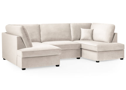 Carnaby Sofa Plush Beige U Shape Corner