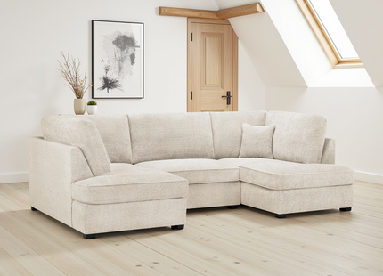 Carnaby Sofa Boucle Beige U Shape Corner