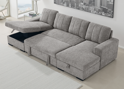 Como Sofabed Grey U Shape Corner