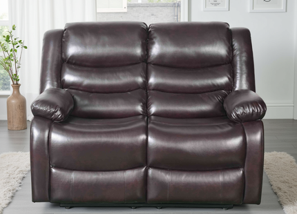 Conrad Manual Recliner Sofa Brown 2 Seater