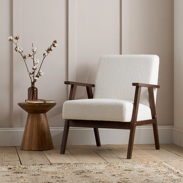 Ellwood Boucle Armchair – Stylish Occasional Chair UK