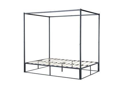 Farringdon Metal 4-Poster Bed in Black