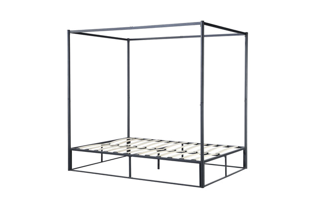 Farringdon Metal 4-Poster Bed in Black