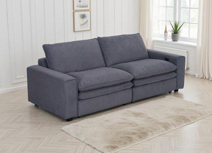 Florence Cloud Grey Electric Sofa