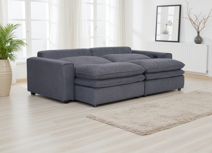 Florence Cloud Grey Electric Sofa