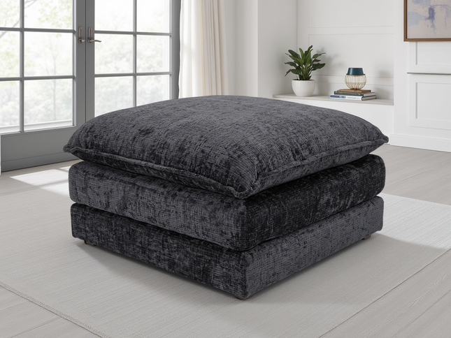 Solaya Sofa Black Footstool