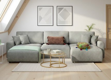 Luma Sofa Grey U Shape Corner