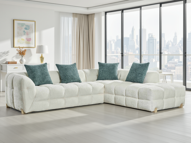Genoa Sofa Beige Right Hand