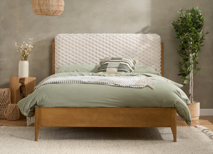 Hatti Bed Frame in White – Double & King UK