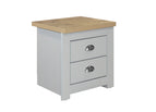 2 Drawer / Grey & Oak
