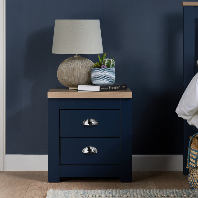 Highgate 2-Drawer Bedside Table