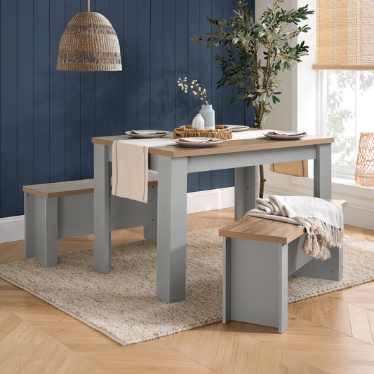 Highgate Dining Table & Bench Set