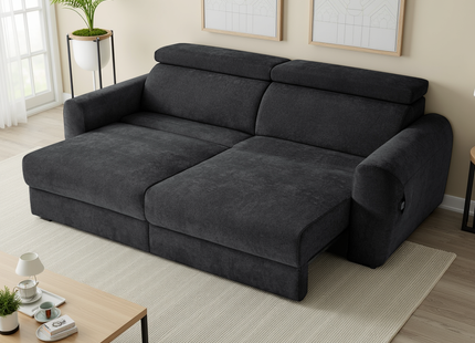 Dakota Electric Sofabed Black 3 Seater
