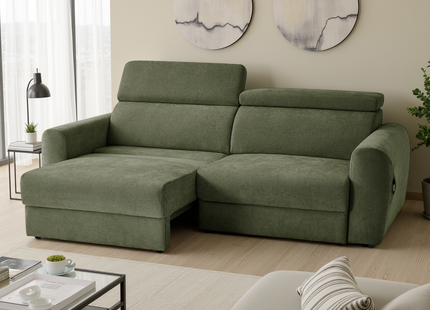Dakota Electric Sofabed Green 3 Seater