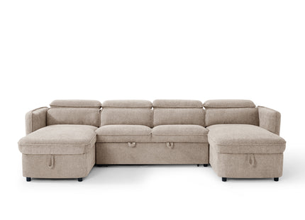 Capri Sofabed Beige U Shape Corner
