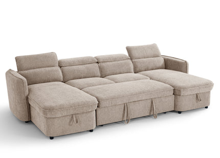 Capri Sofabed Beige U Shape Corner