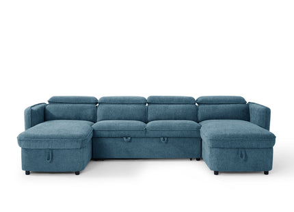 Capri Sofabed Blue U Shape Corner