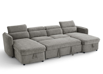Capri Sofabed Grey U Shape Corner