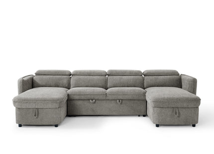 Capri Sofabed Grey U Shape Corner