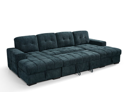 Palermo Sofabed Teal U Shape Corner