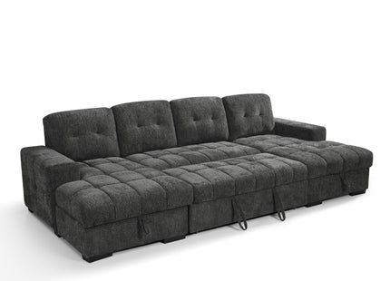 Palermo Sofabed Grey U Shape Corner