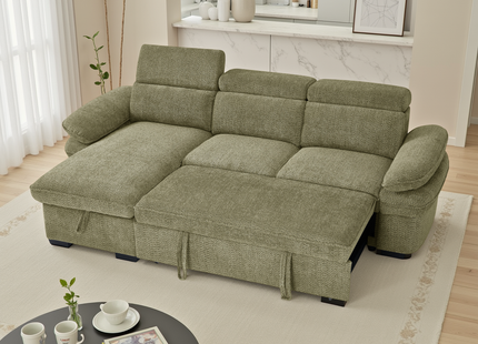 Hudson Sofabed Green Universal Corner