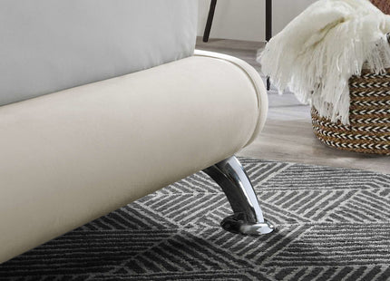 Hemlock Fabric Bed - Warm Stone