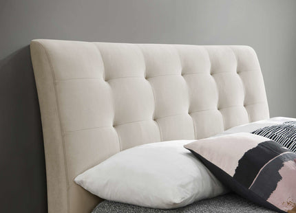 Hemlock Fabric Bed - Warm Stone