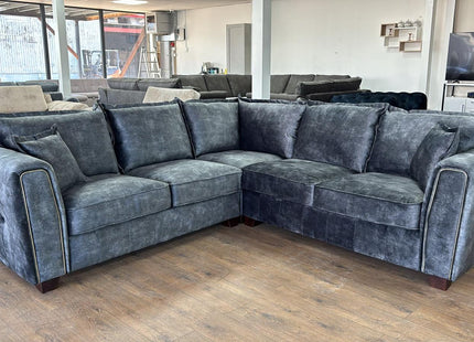 Serena Sofa Black Large Corner