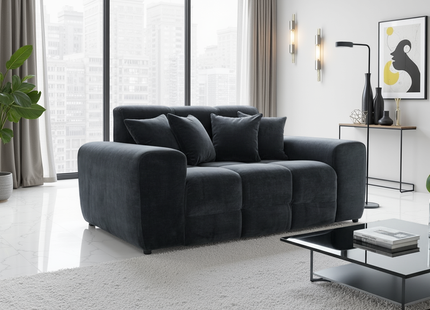 Jacob Sofa Black 2 Seater