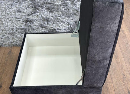 Serena Sofa Black Footstool