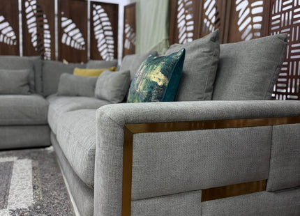 Jupiter Sofa Grey Large Corner