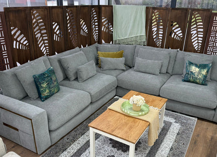 Jupiter Sofa Grey Large Corner
