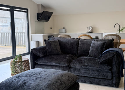 Solaya Sofa Black 3 Seater