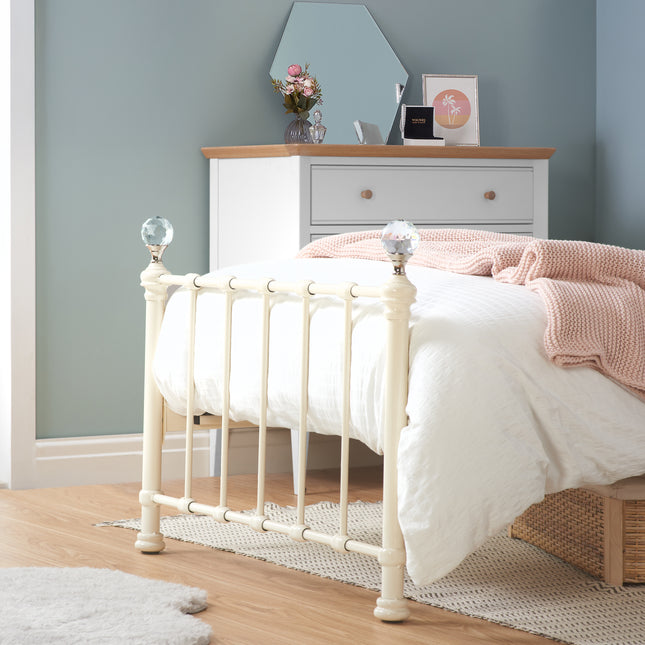 90Cm Jessica Bed Cream