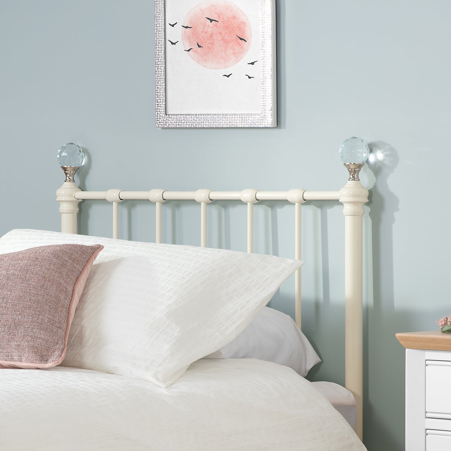 90Cm Jessica Bed Cream