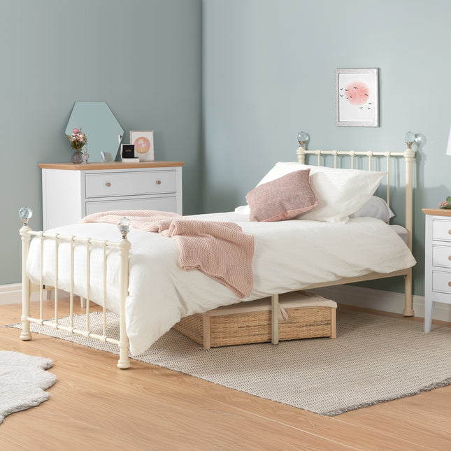 90Cm Jessica Bed Cream