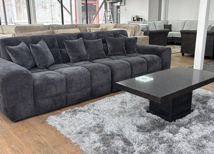Jacob Sofa Black 4 Seater